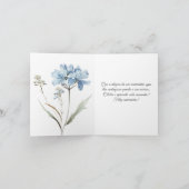 Cartão em Portugues : Fleurs sauvages de carte d'a (Intérieur)