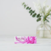 Cartão Fino Light Rosa Mini Visitekaartje (Staand voorkant)