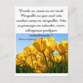 Cartão Postal - Tulipas - Clarice Lispector Briefkaart (Voorkant)