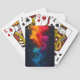 Cartas de fuego multicolor pokerkaarten