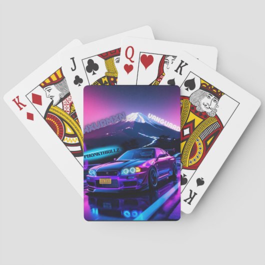 Cartas de póquer clásicas Neon Drift Nights - Skyl Pokerkaarten (Achterkant)