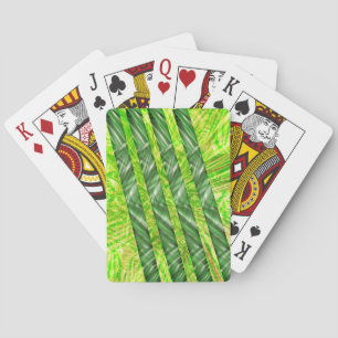 Cartas verde amarelado com riscos e traços pokerkaarten
