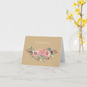 Carte υ voir χ ρ α ι τ ώ, grec merci (Fleur jaune)