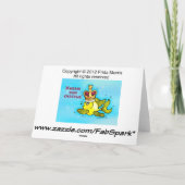 Carte Счастья ! Poissons drôles russes de couronne de (Dos)