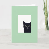 CARTE お外見る猫 (Devant)