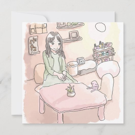 CARTE さにれいじ 淡い部屋と足の裏 (Devant)