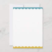 Carte フラットカード バースデー Birthday Card -Blue-footed Boody- (Dos)