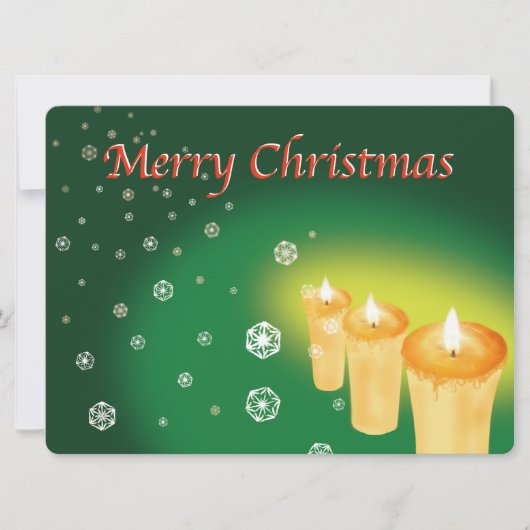 CARTE 雪を麻の葉文様で描いたクリスマスカード (Devant)