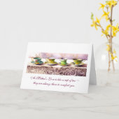 Carte 0001 Rangée des Teacups Fête des Mères (Fleur jaune)