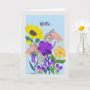 Carte 0008 Bonjour Bouquet