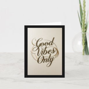 Carte 001 Sticker Good Vibes uniquement