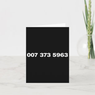 Carte 007 373 5963 - Codes de jeux vidéo célèbres des an