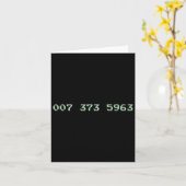 Carte 007 373 5963 Video Game Code 1987 80's Retro Games (Fleur jaune)