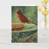 Carte 0487 Cardinal Sympathy Card (Fleur jaune)