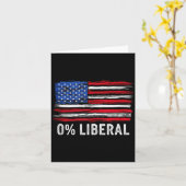 Carte 0% Liberal Zero Percent Anti Liberal Republican Ta (Fleur jaune)
