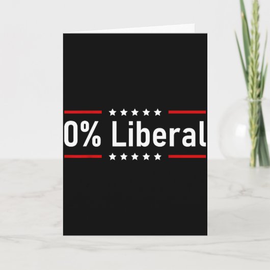 Carte 0% Liberal - Zero Percent Statement (Devant)