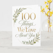 Carte 100 choses que nous aimons de vous (Fleur jaune)