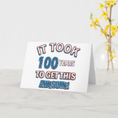 Carte 100 conceptions d'anniversaire d'ans (Fleur jaune)