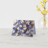 Carte 100% Cotton (Fleur jaune)