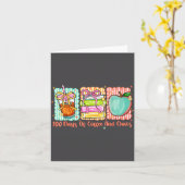 Carte 100 Days Of Coffee And Chaos Retro Coquette Teache (Fleur jaune)