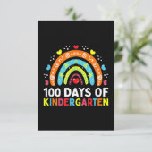 Carte 100 Days of Kindergarten (Debout devant)