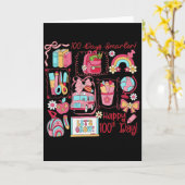 Carte 100 Days of Learning | We Did It 100th (Fleur jaune)