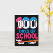Carte 100 Days Of School Baseball Drip Bat 100th Day Of  (Fleur jaune)