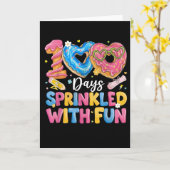 Carte 100 Days Sprinkled With Fun Cute Donut (Fleur jaune)