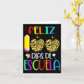 Carte 100 Dias De Escuela Tee Espagnol 100 Jours D'École (Fleur jaune)