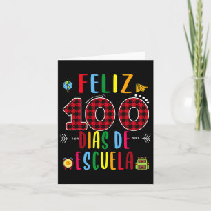 Carte 100 Dias De La Escuela Tee 100 Jours De Scolarité