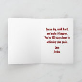 Carte 100 jour d'école personnalisé (Intérieur)