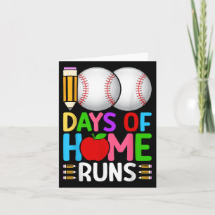 Carte 100 Jours À Domicile Le Baseball 100E Jour De