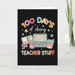 Carte 100 jours à faire des trucs d'enseignant Mignon pa