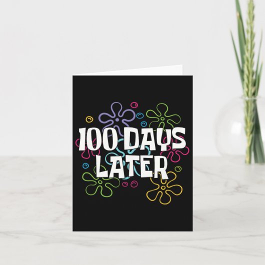Carte 100 Jours Après 100 Jours D'Enseignant D'École 100 (Devant)