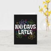 Carte 100 Jours Après 100 Jours D'Enseignant D'École 100 (Fleur jaune)