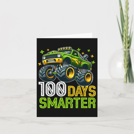 Carte 100 Jours Camion Monster Smarter 100 Jours D'École (Devant)