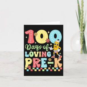 Carte 100 Jours D'Amour Pré-k Enseignant Enfants Célébra