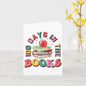 Carte 100 Jours Dans Les Livres Lecture Enseignant 100èm (Fleur jaune)