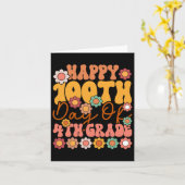 Carte 100 Jours De 4E Classe Mignonne Enseignant Super E (Fleur jaune)