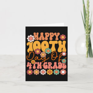 Carte 100 Jours De 4E Classe Mignonne Enseignant Super E