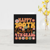 Carte 100 Jours De 4E Classe Mignonne Enseignant Super E (Fleur jaune)