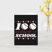 Carte 100 Jours De Baseball Scolaire (Fleur jaune)