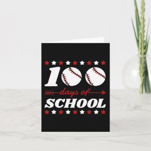 Carte 100 Jours De Baseball Scolaire