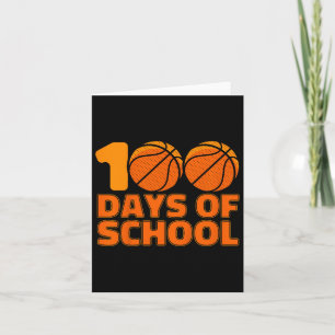 Carte 100 Jours De Basketball Scolaire 100E Jour D'École
