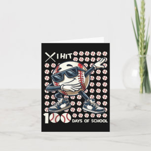Carte 100 Jours De Bat De Baseball Scolaire 100E Jour De