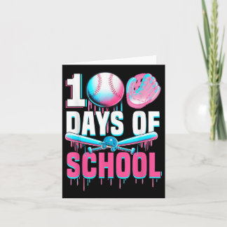 Carte 100 Jours De Bat De Baseball Scolaire 100E Jour De