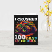 Carte 100 Jours De Camion Monster 100E Jour De Scho (Fleur jaune)