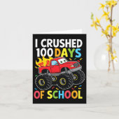 Carte 100 Jours De Camion Monster 100E Jour De Scho (Fleur jaune)