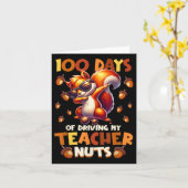 Carte 100 Jours De Conduire Mon Enseignant Nuts Drôle Éc (Fleur jaune)