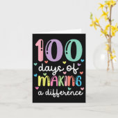 Carte 100 Jours De Faire Une Différence 100E Jour De Sch (Fleur jaune)